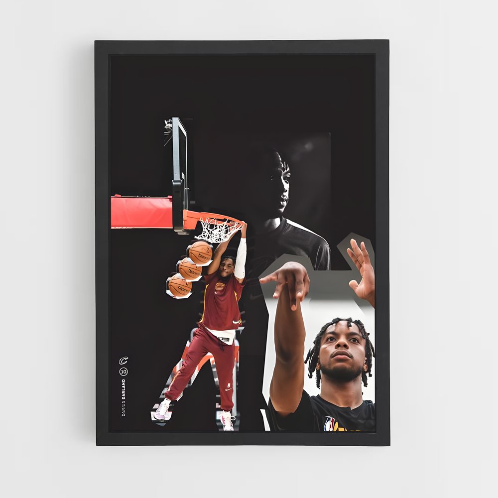 Poster Darius de garland – affiche Basketball (vue 2)